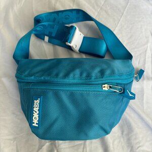 Hoka One One Men/Women Waist Bag Fanny Pack Sky blue Zipper Closure Neutral